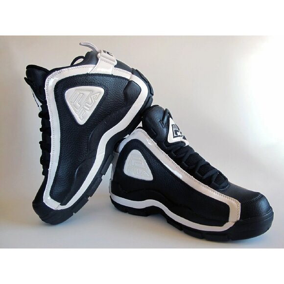 Fila 96 Grant Hill 2 Black & White Shoes Men\'s sz 10.5 stackhouse 1VB90031-019